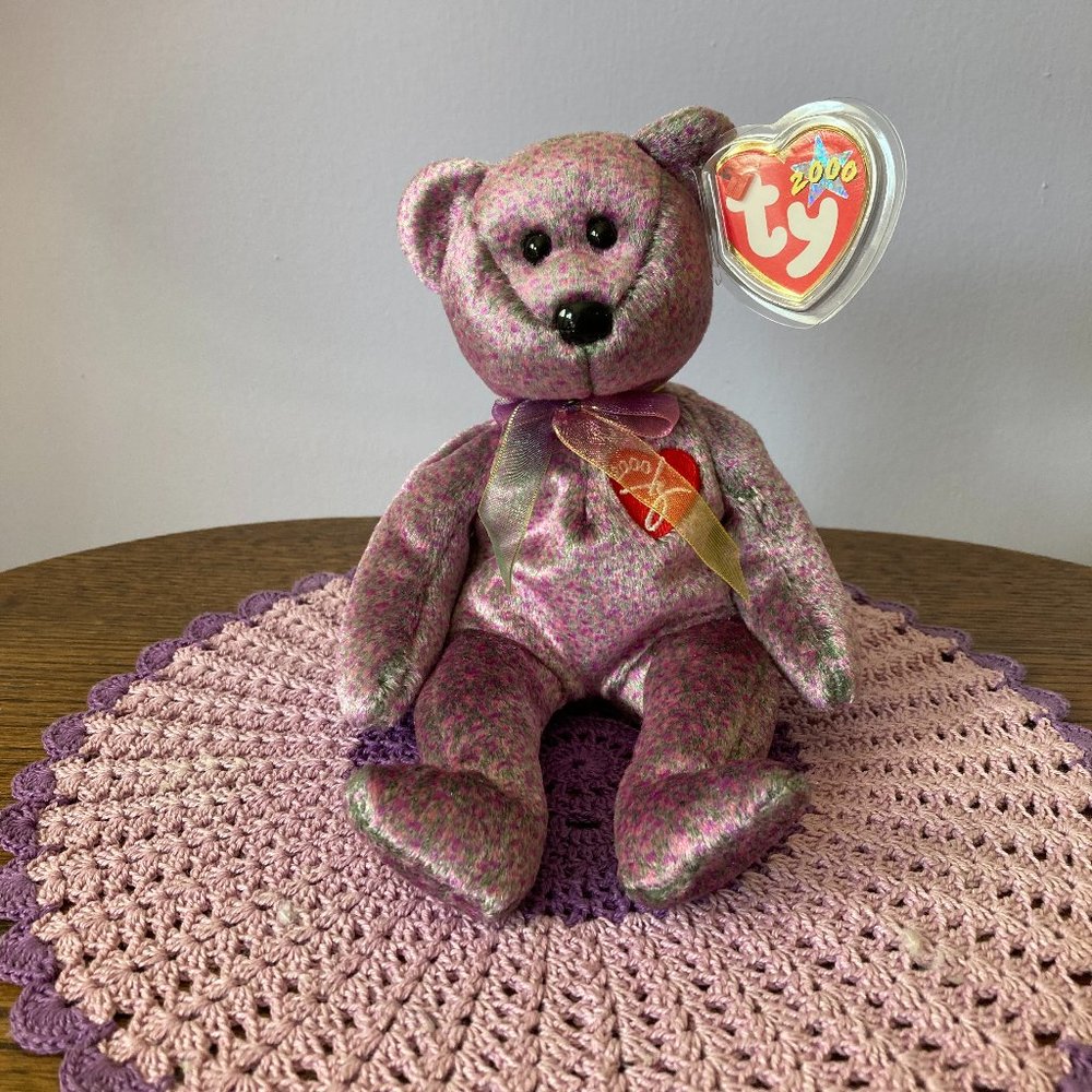 2000 Signature Bear, Ty beanie babies teddy bear NWT